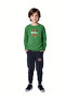 Crew Neck the Nyc Printed Detail Boy's Bottom-Up Set