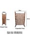 FFD Wood Fence for Garden - Expandable Wooden Trellis Safety Gate for Pets - Freestanding Fence - 3