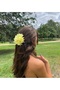 Lemon Yellow Dahlia Hair Clip 🍋 - 5