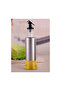Soda Lime Glass Oil Bottle, 300ml, Silver & Transparent - 2