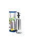 Soda Lime Glass Oil Bottle, 300ml, Silver & Transparent - 3