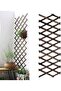 Wooden Expandable Garden Fence - Portable Bamboo Trellis Frame Support for Climbing Vines & Fl - 2