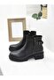1950807K Sole Buckle Detail Genuine Leather Boots for Women - 2