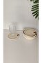 Coaster Ecru Polyester/ Handmade - 2