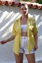 Yellow Shirt Collar Short Sleeve Non-Filled Washable Casual Woven Shirt 62 67 - 3