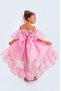 Flared Madonna Collar Puffy Chiffon Luxury Children's Evening Dress-Party-Birthday Dress - 4