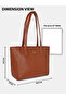 Betula 1 Women's Small Tote (Tan) - 7