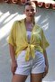 Yellow Shirt Collar Short Sleeve Non-Filled Washable Casual Woven Shirt 62 67 - 6