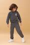 Boys' Seasonal Double Suit with Embroidery Print Detail - Anthracite - 7