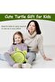 SUFY Cute Green Sea Turtle Stuffed Animal Toy - 13.7 Inch Soft Tortoise Plush Ocean Turtle Toy for K - 8
