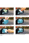 2 Pack Car Rearview Mirror Rain and Anti-Fog Film – Water Repellent, Side Mirror & Glass Protection (Oval) - 4