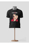 Tokyo Printed T-Shirt, Oversize Unisex Black T-Shirt