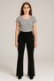 Vanessa Women's Black High Waist Lycra Flare Spanish Leg Jean Denim Trousers