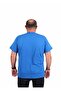 Men's Plus Size Crew Neck T-Shirt Re-Born 25185 Cobalt Blue - 3