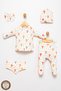 100% Cotton Organic Balloon Printed Newborn Hospital Discharge Set 5 Pieces