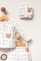 100% Cotton Organic Dog Printed Newborn Hospital Discharge Set 5 Pieces - 4