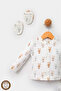 100% Cotton Organic Rabbit Printed Newborn Hospital Discharge Set 5 Pieces - 5