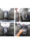 Between Car Seats Mesh Octopus Network Organizer In-Car Organizer Single Pocket 30X28Cm Black - 4