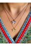 Gold Women's Stone Butterfly Necklace - a Symbol of Elegance - 3