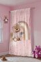 Pink Teddy Bear Patterned Children's Baby Room Background Curtain (Single Wing Pricing) - 4