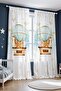 Flying Balloon Safari Patterned Children's Baby Room Background Curtain (Single Wing Pricing) - 2