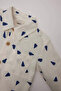 New Year's Themed Shirt Top Pants Bottom 2-Piece Ecru Baby Boy Bottom-Top Set D5425A5/Er118 - 3