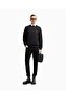 Men's Denim Fabric Slim Fit Button Closure Black Pants with Pockets Em000121 Af19825-Mc002 - 4