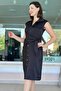 Side Tie Satin Dress 5Y321 - 3