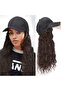 European and American foreign trade wig women's hat one-piece long curly peaked cap - 2