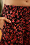 Floral Print Top & Shorts Set in Black - Rayon - 7
