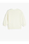 Panda Printed Long Sleeve Crew Neck Hooded Sweatshirt - 2