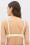 Padded Non-Wired Full Coverage Heart Print Multiway T-shirt Bra in Light Yellow - Cotton - 5