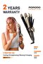 Lifestyle 4-in-1 Hair Styler & Straightener - 60W Ceramic Coated Curling Iron with 12 Temp Modes & LED Display (Black)