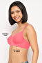 Padded Non-Wired Full Coverage Seamless Bonded Bra in Light Pink - Cotton - 3