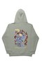 Lenithra He-Man Skeletor Anime Back Printed Unisex Oversize Gray Hoodie - 2