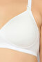 Padded Non-Wired Demi Cup Feeding Bra in White - 6