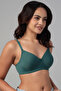 Padded Non-Wired Full Coverage Multiway T-shirt Bra in Teal Green - 4