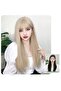 Platinum Long Hair Wig - Air Bangs - 5