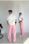 Star Embroidered All Seasons Wearable Adjustable Leg Loose Sweatpants - 5