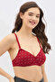 Padded Non-Wired Full Coverage Printed Multiway T-shirt Bra in Maroon - Cotton - 4