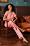 Top & Pyjama Set in Peach Colour - Cotton