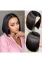 Middle-Parted Bangs Wig - Short Hair
