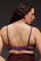 Padded Non-Wired Full Coverage Multiway Bra in Wine Colour - Lace - 5