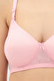 Padded Non-Wired Full Coverage Floral Print Multiway Bra in Powder Pink - 7