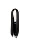Straight European-American Black Wig - Medium - 4