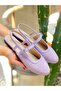 Dozza Lila Tweed Fabric Tape Ballet Shoes