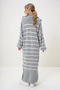 Women Grimelange Turtleneck Half Zipper Oversize Maxi Size Dress Alc-X12993 - 4