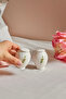 Vintage rose salt and pepper shaker 7 cm cream - 3