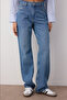 Mavi Düşük Bel Wide Leg Geniş Paça %100 Pamuk Non-Stretch Jeans TWOAW23JE00566 - 4