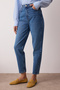 Koyu Mavi Yüksek Bel Mom %100 Pamuk Non-Stretch Jeans TWOSS25JE00277 - 3